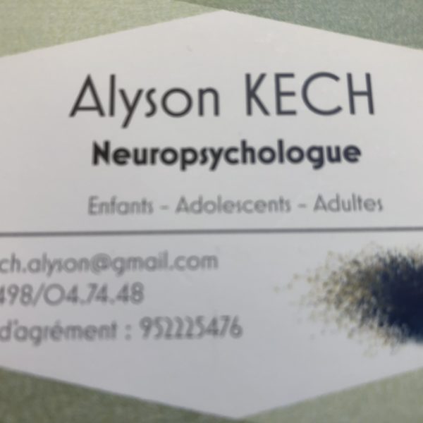 Kech Alyson – Neuropsychologue