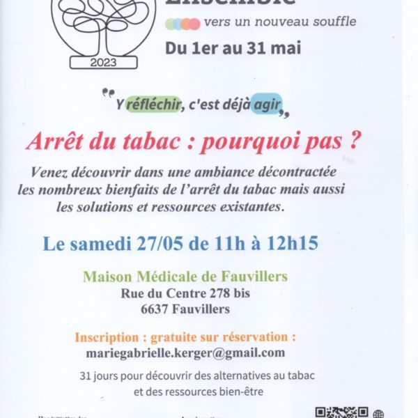 Arrêt du tabac – pourquoi pas?